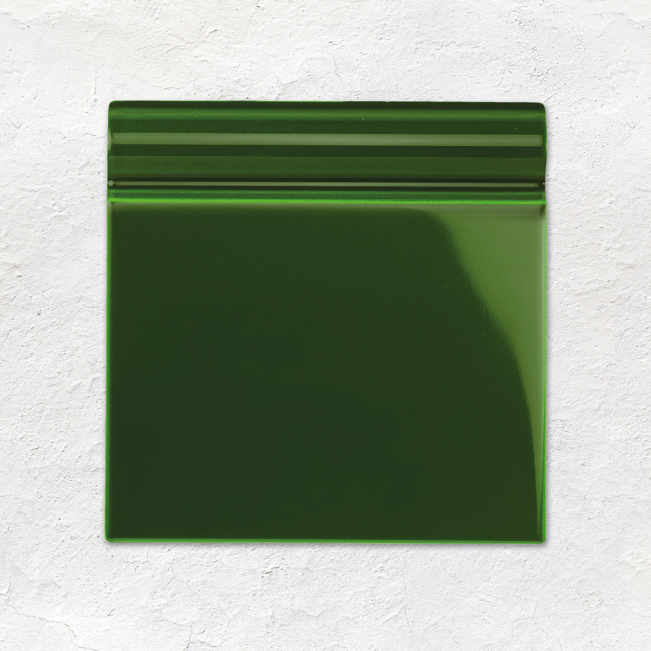 Edwardian Green Skirting Tile 152x152mm