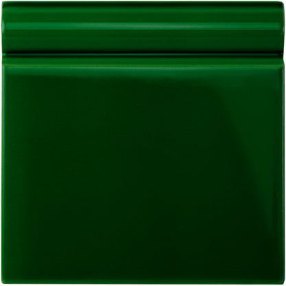 Edwardian Green Skirting Tile 152x152mm