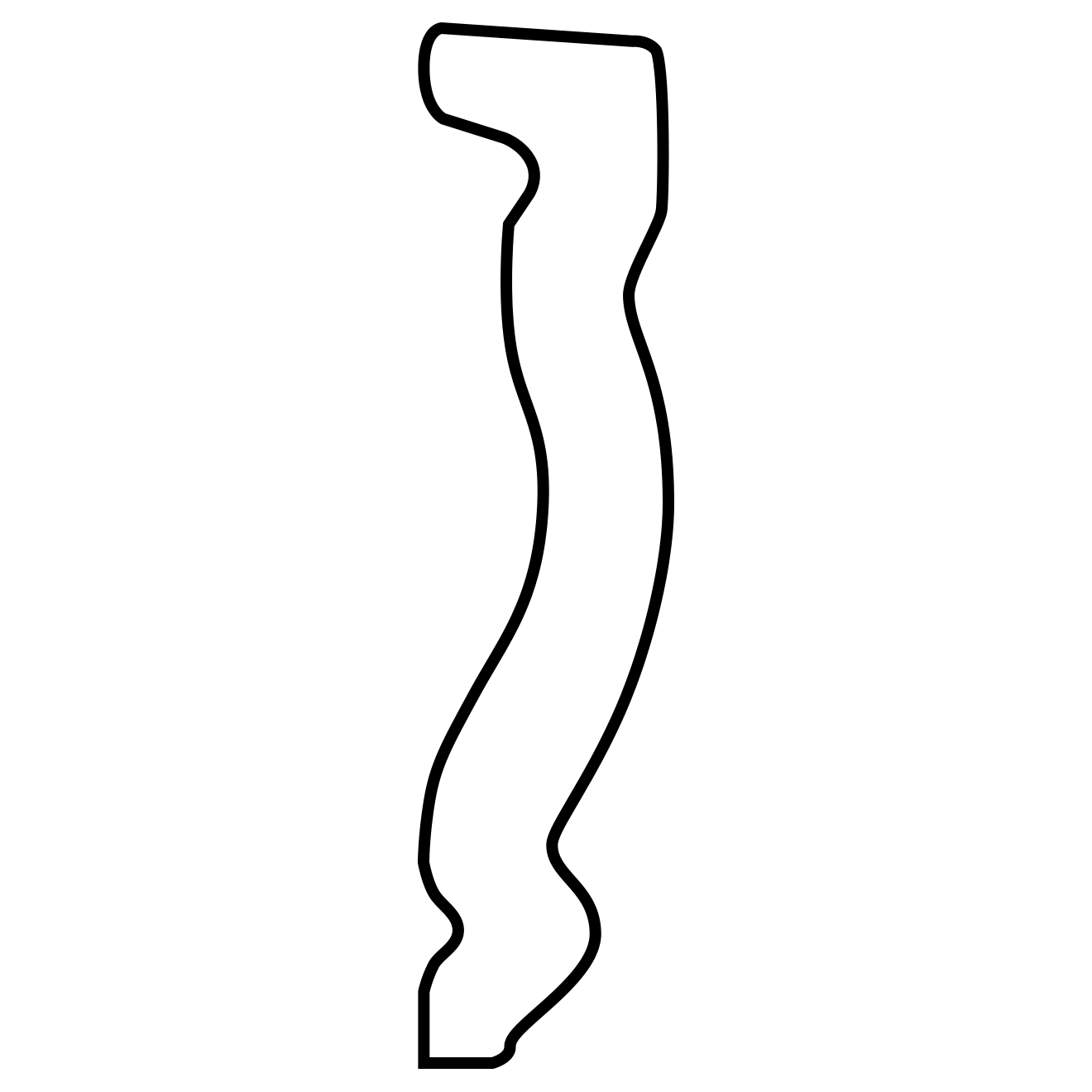 Egg & Dart Moulding Side Profile