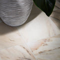 Elixir Marble Cashmere honed cream-colored marble floor tiles with subtle beige and gray veining