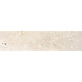 Beige marble tile with subtle veining and natural stone texture from enki limestone parquet velvet finish collection