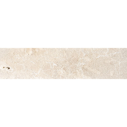 Beige marble tile with subtle veining and natural stone texture from enki limestone parquet velvet finish collection