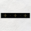 Fleur de Lis Border Gold on Jet Black – pattern detail (2)