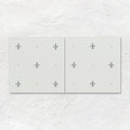 Fleur de Lis Platinum on Brilliant White