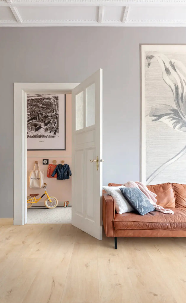 Harmonising luxury vinyl flooring with home aesthetics Seychelles F100 XL Planks stocked by Hyperion Tiles
