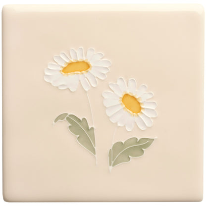 Floral Collection Tubelined Daisy - Hyperion Tiles