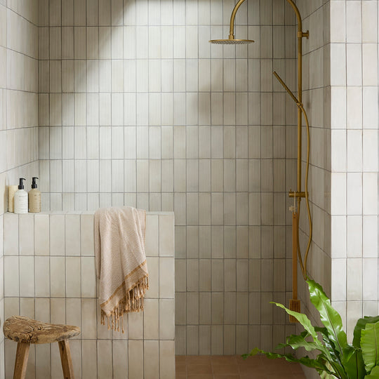 Fontenay Porcelain Pleated Wall Tiles - alternate view