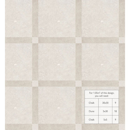 Frame Chalk White Porcelain Tile 5 x 5cm - thumbnail 5