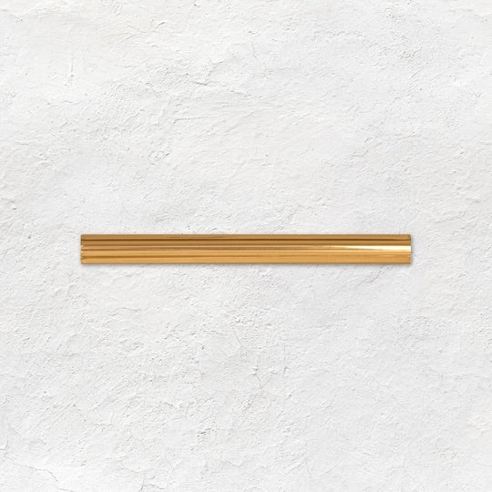Gold (Metallic) Omega Moulding Ceramic Wall Tile 152x12mm