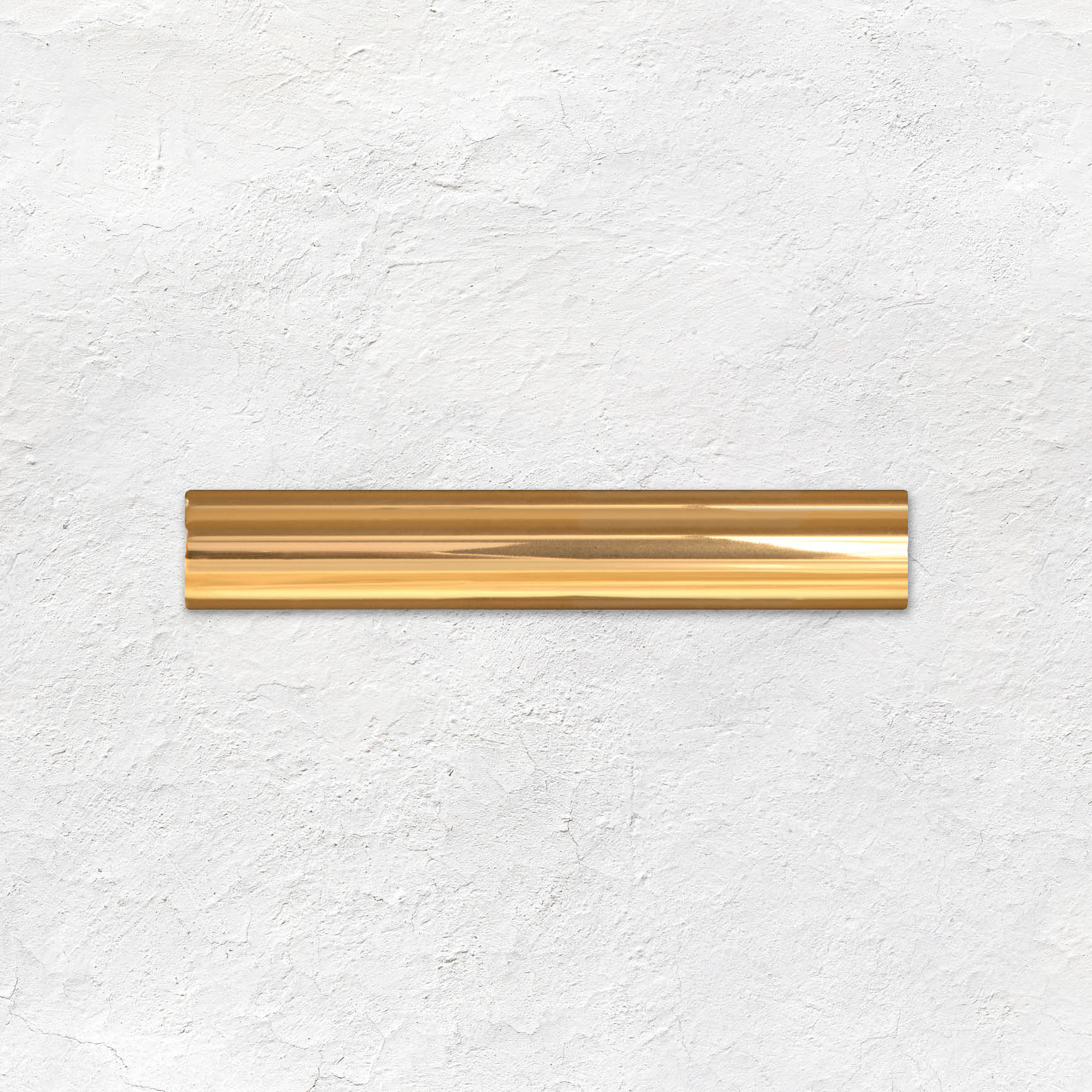 Gold (metallic) Sigma Moulding Ceramic Wall Tile 152x26mm - Yellow & Gold