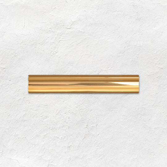 Gold (metallic) Sigma Moulding Ceramic Wall Tile 152x26mm