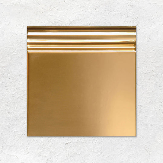 Gold (metallic) Skirting Tile 152x152mm