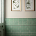 Grosvenor on Jade Breeze Ceramic Wall Tile 152x152mm