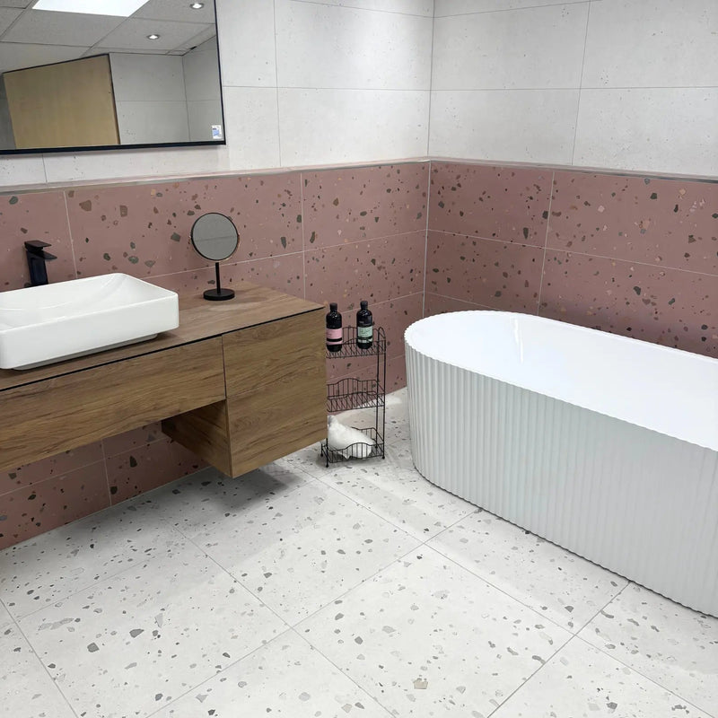Happy Terrazzo tiles by Waxman Ceramics