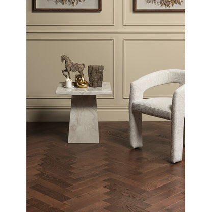 Goodrich Brook Oak herringbone flooring in a living room