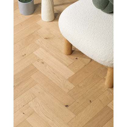 Harlech Natural Oak Herringbone 90mm - thumbnail 2