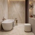 Hoxton Porcelain Linen Matt porcelain tile with a soft linen texture