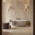 Hoxton Porcelain Linen Matt, a beige linen-effect porcelain tile