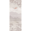 Eastern mist decorative 8-tile ceramic panel with muted tones and east asian ink-wash landscape design
