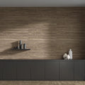 Hannover Wood Dorian Walnut 33 x 100cm ceramic wood effect tile face