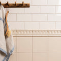Ivory Astragal Moulding Ceramic Wall Tile 152x21mm