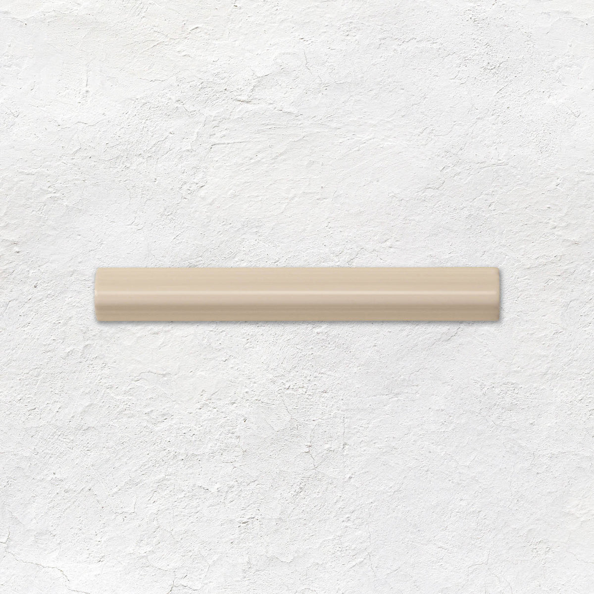 Ivory Astragal Moulding Ceramic Wall Tile 152x21mm - Gloss - Cream & Beige
