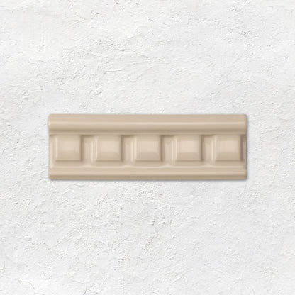 Ivory Dentil Moulding Ceramic Wall Tile 152x50mm