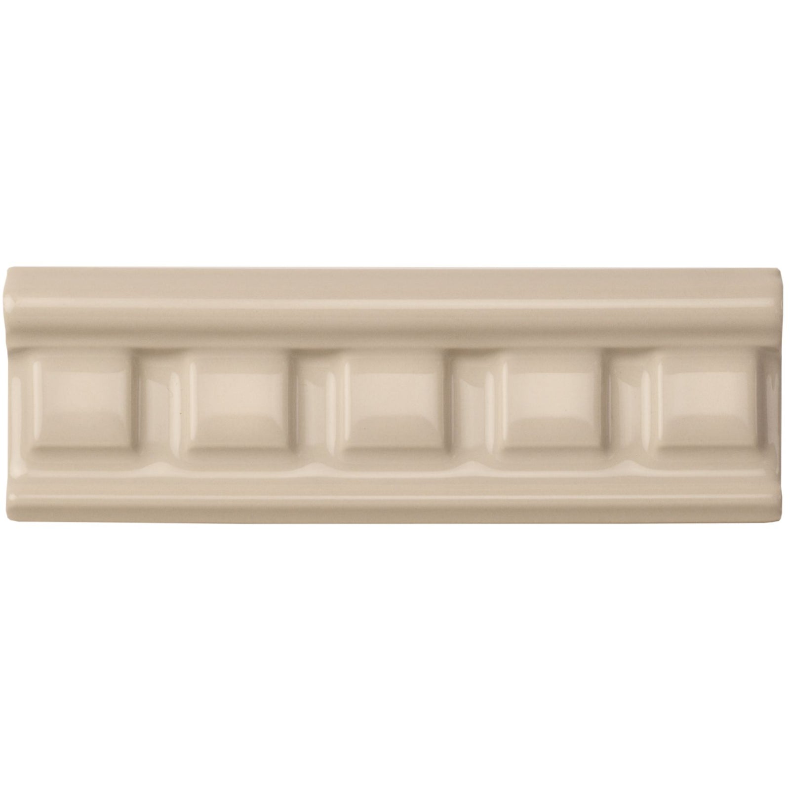 Ivory Dentil Moulding Ceramic Wall Tile 152x50mm