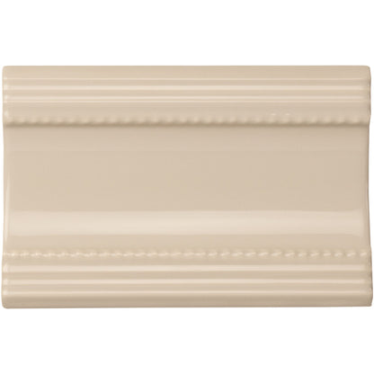 Ivory Plain Cornice Ceramic Wall Tile 152x75mm