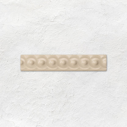 Ivory Scroll Moulding Ceramic Wall Tile 152x29mm