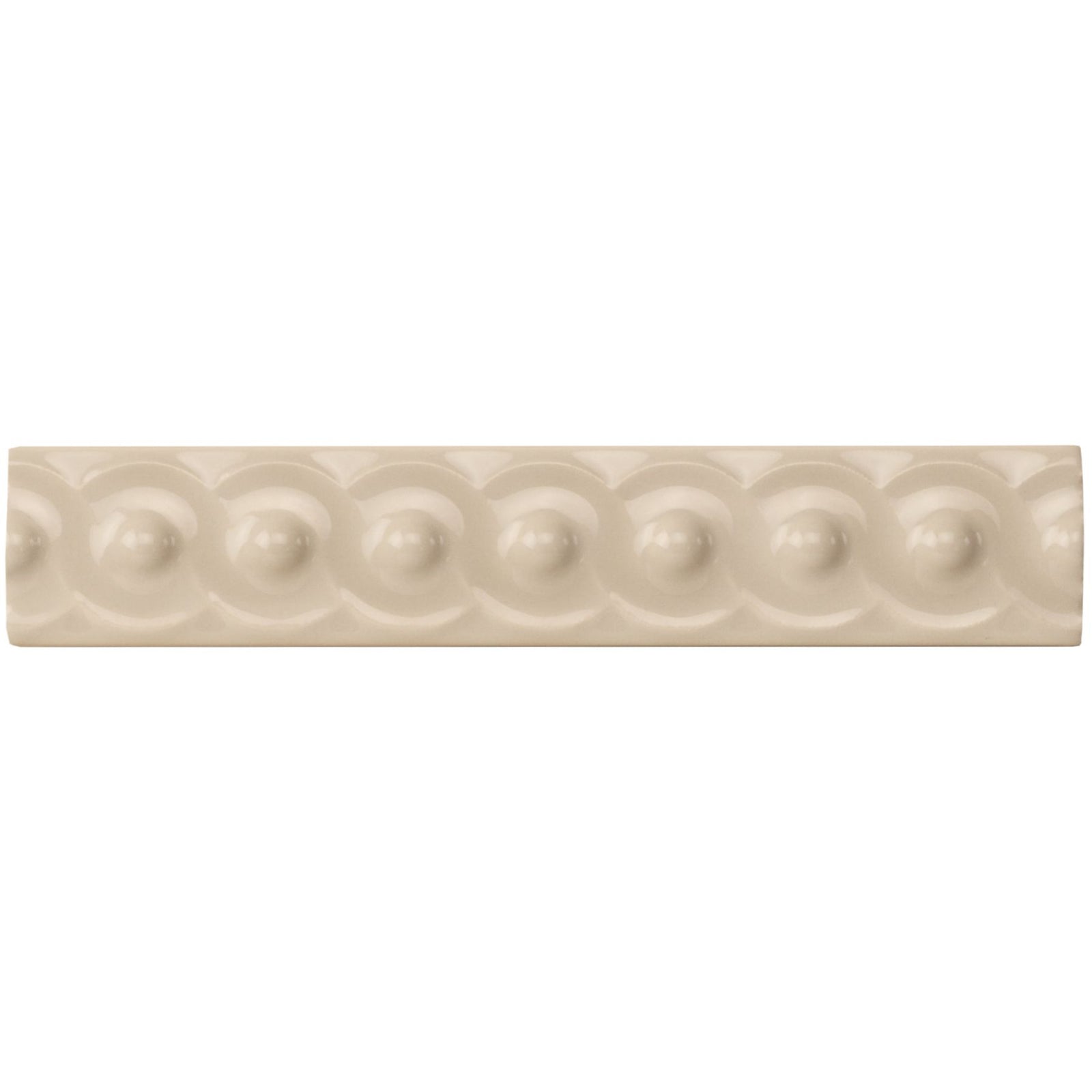 Ivory Scroll Moulding Ceramic Wall Tile 152x29mm