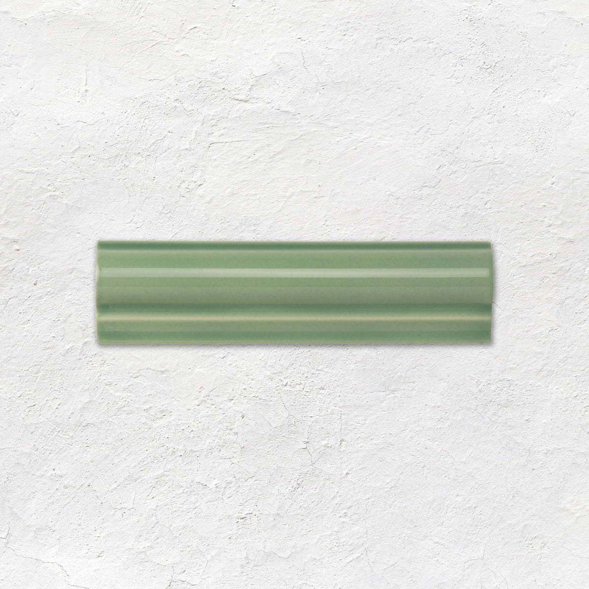 Jade Breeze Albert Moulding Ceramic Wall Tile 152x40mm - Gloss - Green