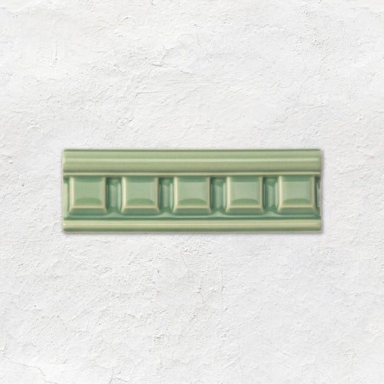 Jade Breeze Dentil Moulding Ceramic Wall Tile 152x50mm