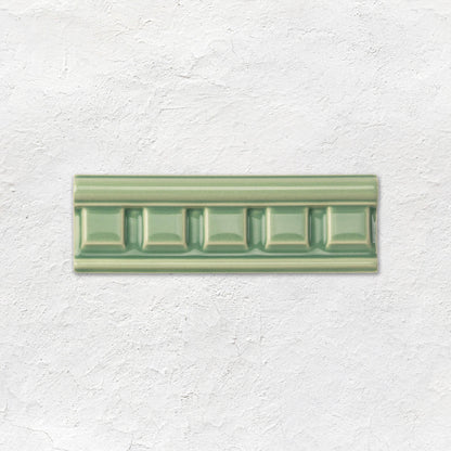 Jade Breeze Dentil Moulding Ceramic Wall Tile 152x50mm
