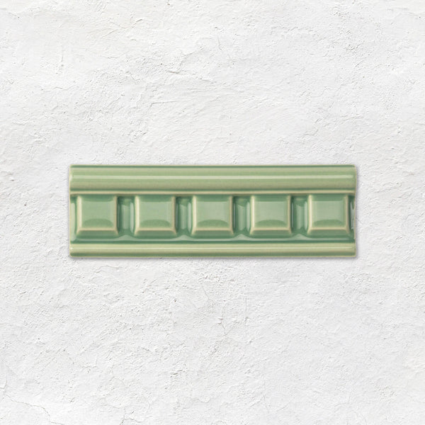Jade Breeze Dentil Moulding Ceramic Wall Tile 152x50mm