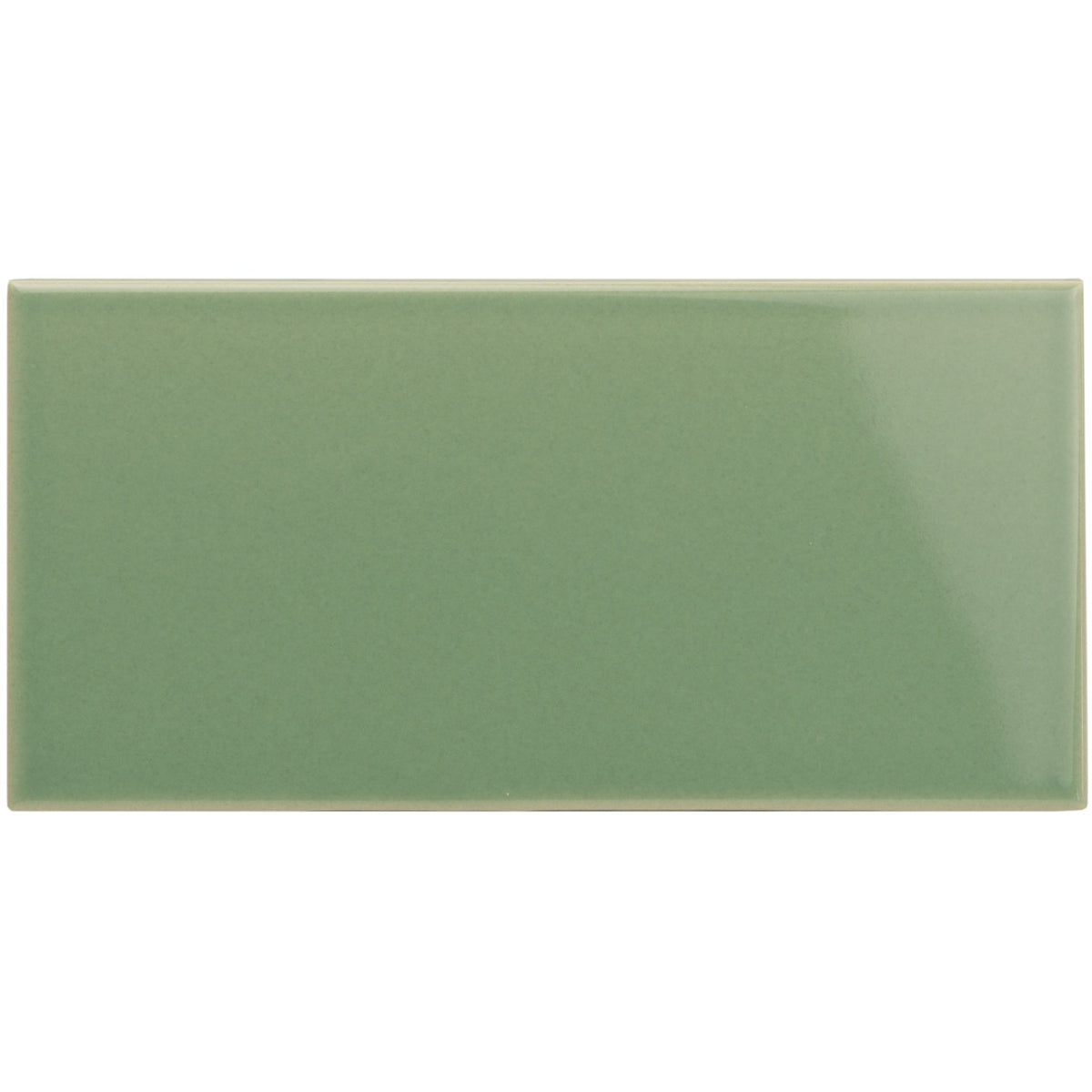 Jade Breeze Half Tile 152x76mm - Ceramic - Gloss - Green
