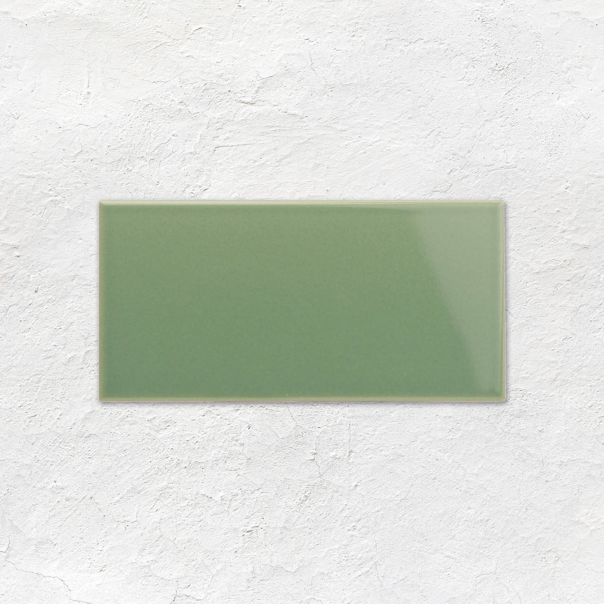 Jade Breeze Half Tile 152x76mm - Ceramic - Gloss - Green
