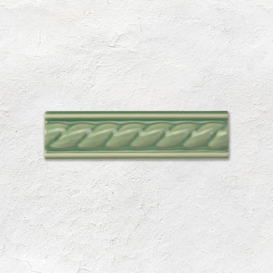 Jade Breeze Rope Moulding Ceramic Wall Tile 152x40mm