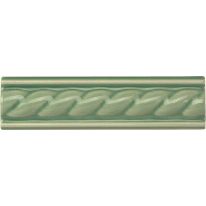 Jade Breeze Rope Moulding Ceramic Wall Tile 152x40mm