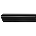 Jet Black Albert Left Corner Ceramic Wall Tile