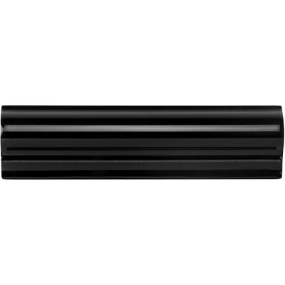 Jet Black Albert Moulding Ceramic Wall Tile 152x40mm