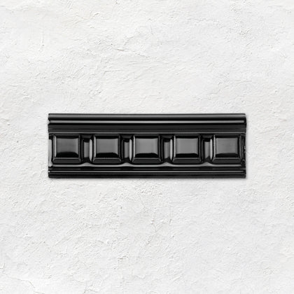 Jet Black Dentil Moulding