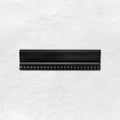 Jet Black Hogarth Moulding Ceramic Wall Tile 152x38mm