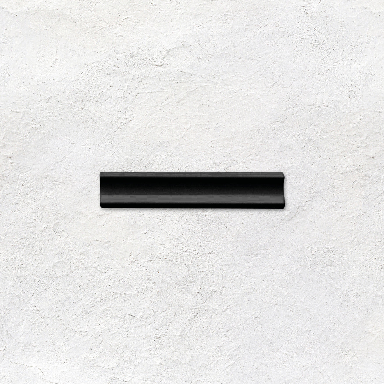 Jet Black Internal Corner Trim Ceramic Wall Tile 152x30mm - Gloss
