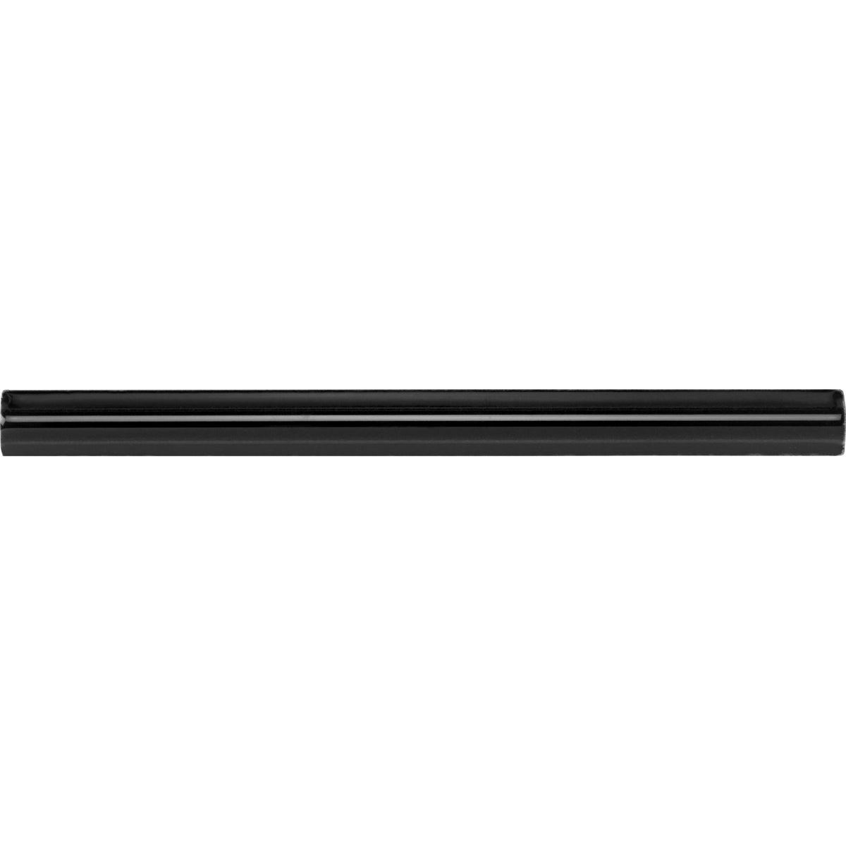 Jet Black Omega Moulding Ceramic Wall Tile 152x12mm - Gloss