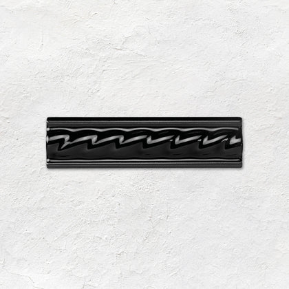 Jet Black Rope Moulding