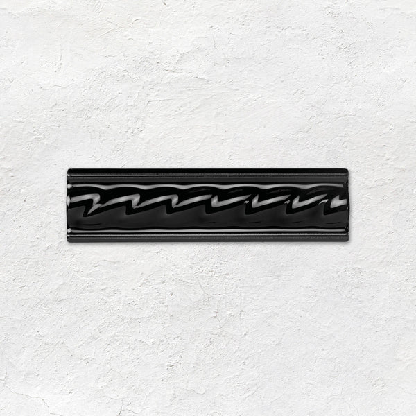 Jet Black Rope Moulding