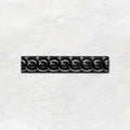Jet Black Scroll Moulding Ceramic Wall Tile 152x29mm