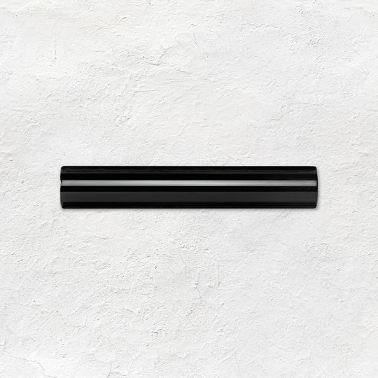 Jet Black Sigma Moulding Ceramic Wall Tile 152x26mm
