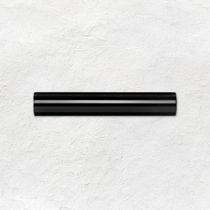 Jet Black Sigma Moulding Ceramic Wall Tile 152x26mm